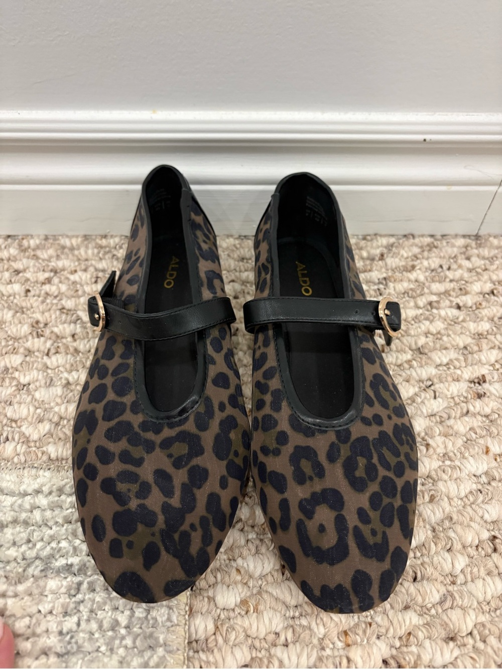 Aldo Leopard Mary Jane Flats